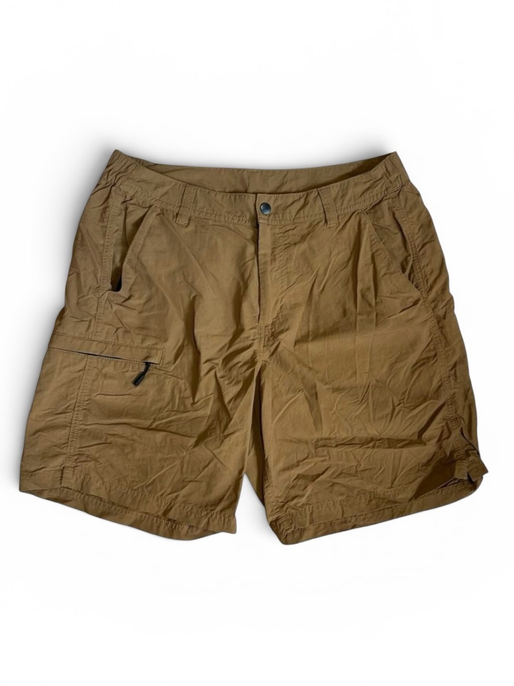 CC Filson Men’s Sz M Brown Shorts Gained Canyon Flat Front Zip Pocket